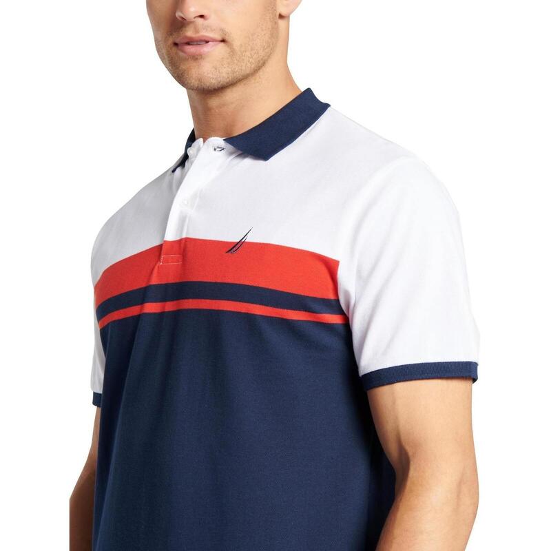 T-Shirt Nautica Ravi Polo, Multicolorido, Homens