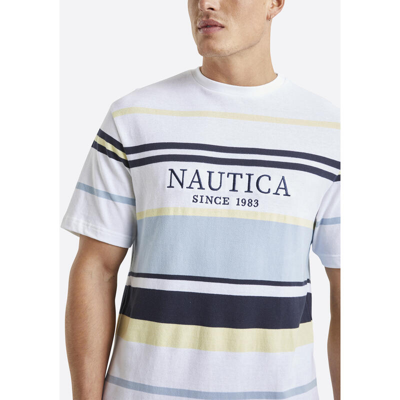Camiseta Nautica Perez, Blanco, Hombre