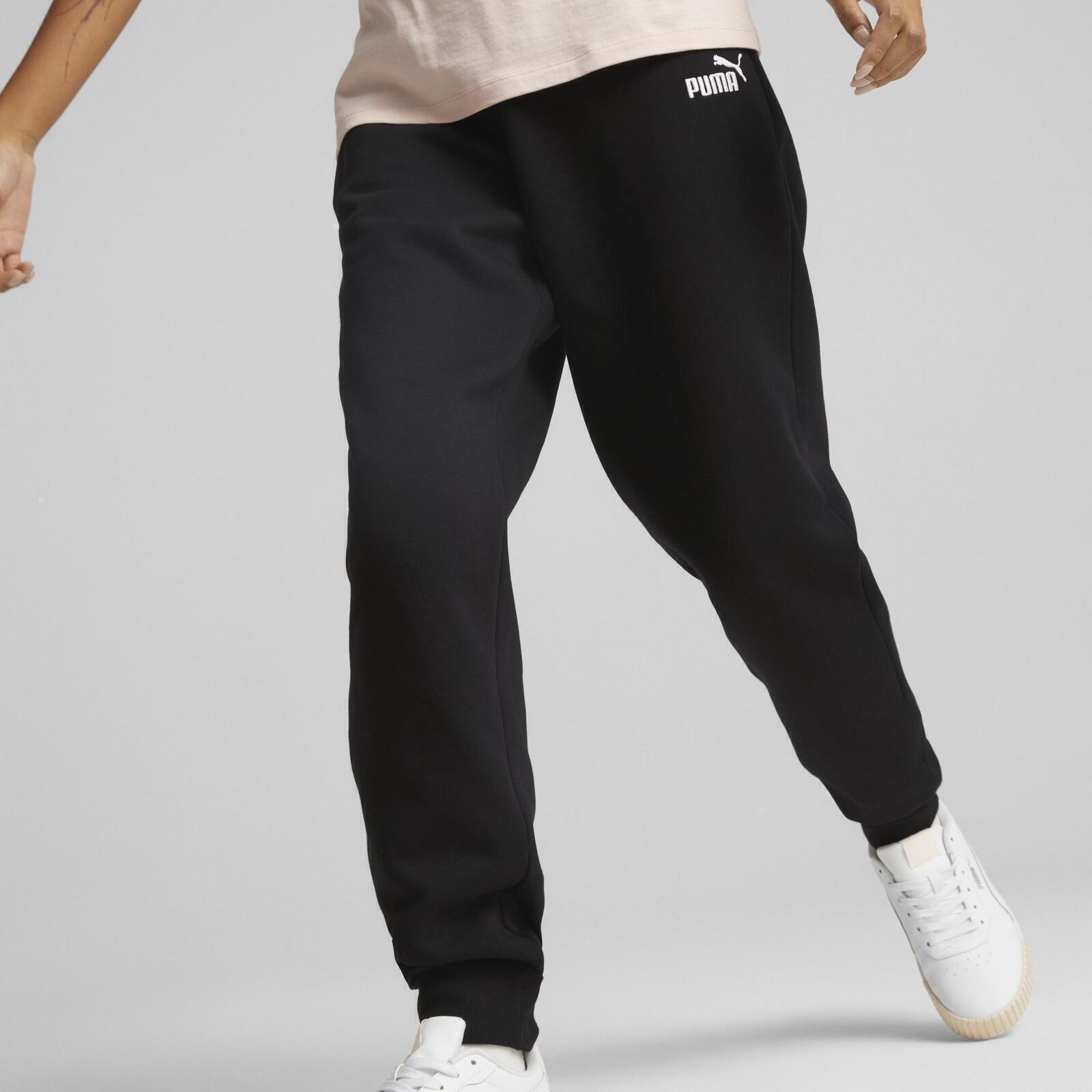 Broek Puma ESS Embroidery High-Waist Pants FL, Zwart, Dames 3/5