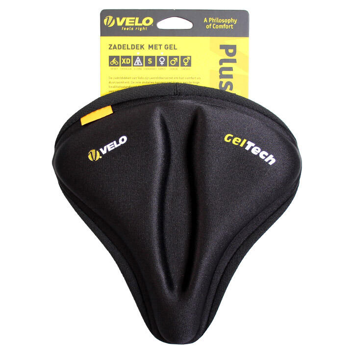 Velo Plush GelTech Tapis de selle O-Zone Sport Noir