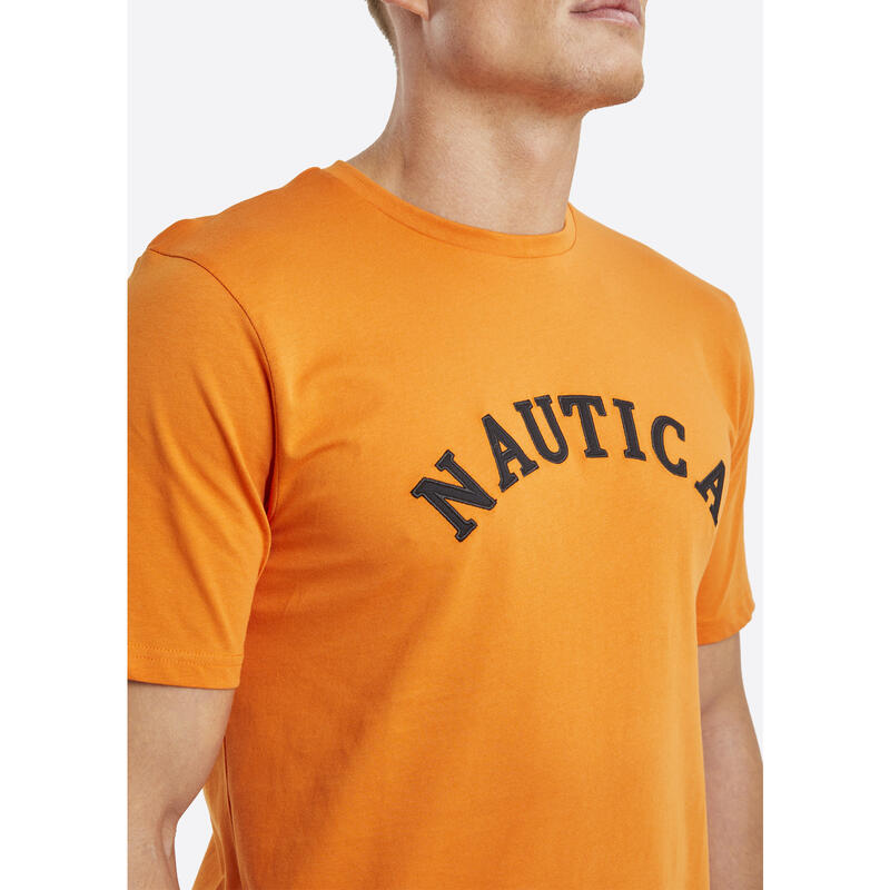 T-Shirt Nautica Trent, Laranja, Homens