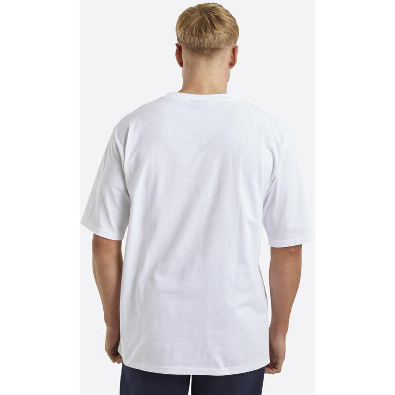 Camiseta Nautica Denton Oversized, Blanco, Hombre