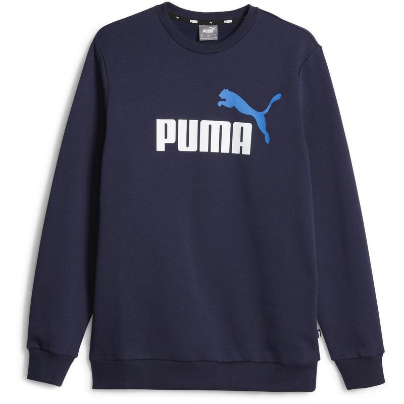 Sport felső Puma ESS 2 Col Big Logo Crew FL, Kék, Férfiak