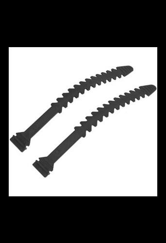 Bobike Fußschlaufen für Junioren 25 cm in Schwarz - 2 Stück