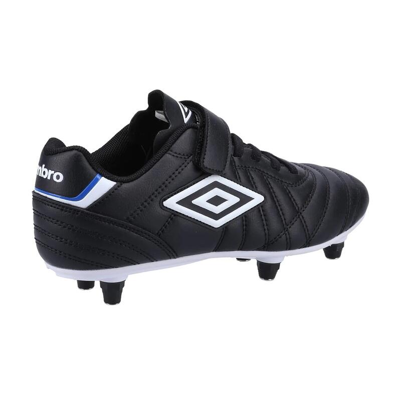 Childrens/Kids Speciali Liga Leather Football Boots (Black/White) UMBRO