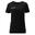 T-Shirt para mulher - T-shirt essencial de basquetebol PRETO