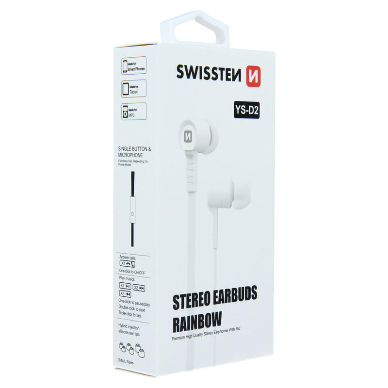 Earphones Swissten  Rainbow YS-D2