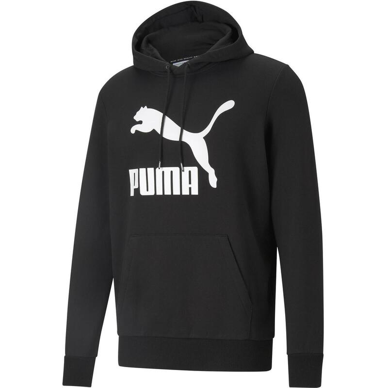 Hoodie Puma Classics Logo, Preto, Homens