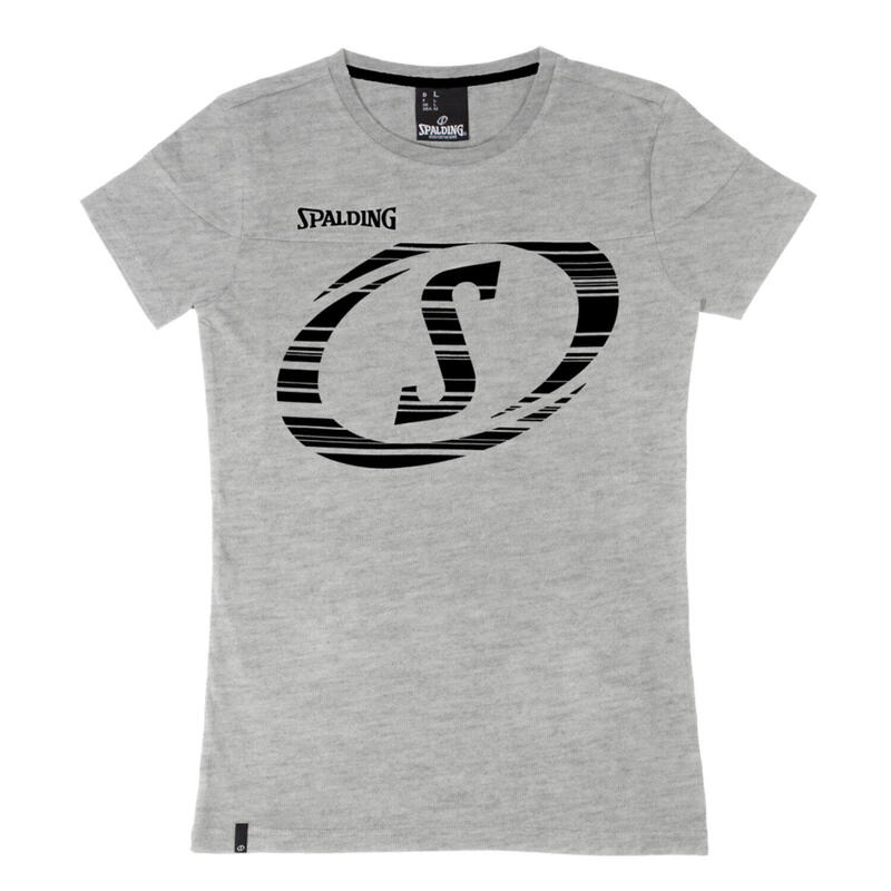 Camiseta de mujer Spalding Baloncesto Fast Tee gris