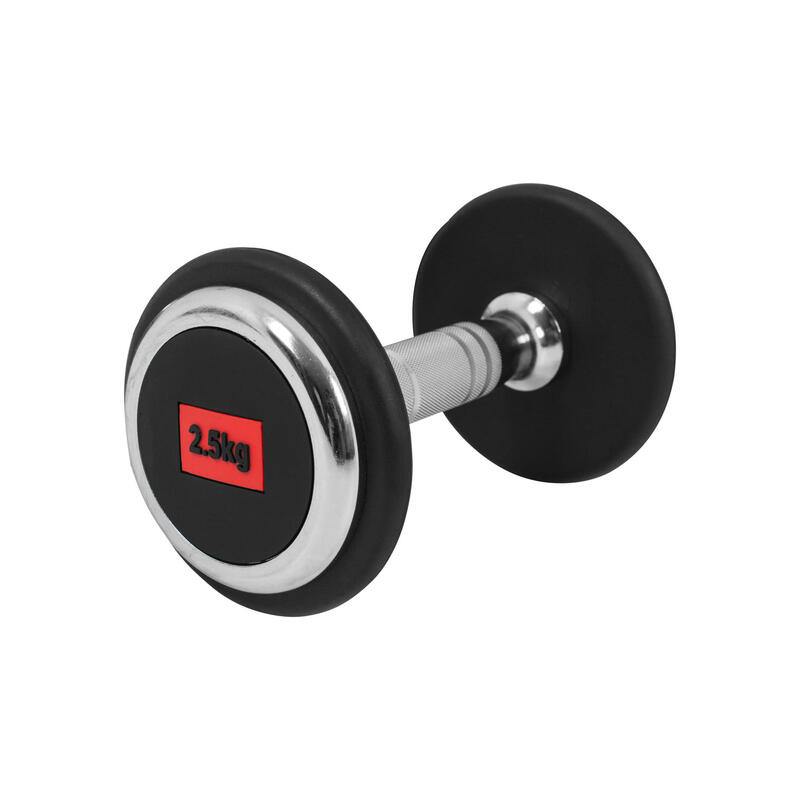 Dumbell - 2,5 kg - Gietijzer (rubber coating)