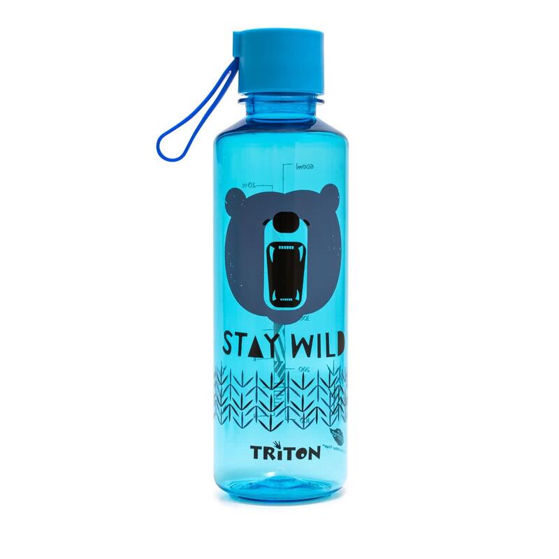 Trendy Leak-proof Narrow Mouth Water Bottle 600ml - Sky Blue Wild