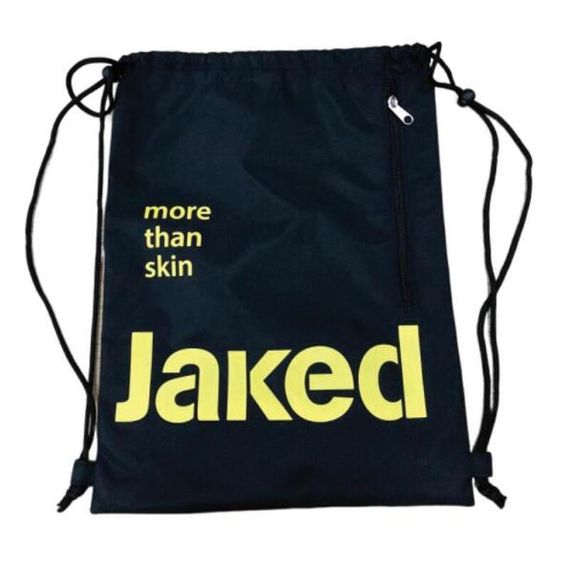 DRAWSTRING SWIM BAG - BLACK/YELLOW