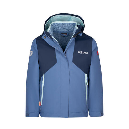 Mädchen 3 in 1 Jacke PREIKESTOLEN Marine/Lotusblau/Kalte Minze