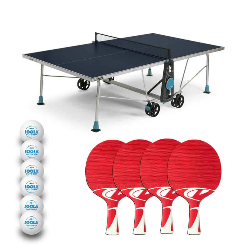 Cornilleau Tischtennis-Tisch-Set „200X Outdoor“, Blau