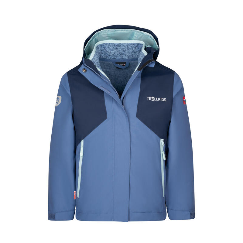 Mädchen 3 in 1 Jacke PREIKESTOLEN Marine/Lotusblau/Kalte Minze