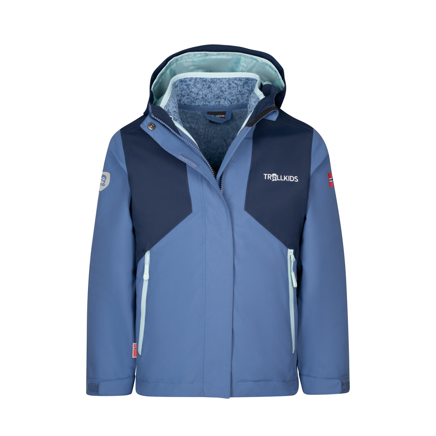 Girl's 3-in-1 Jacket PREIKESTOLEN Navy/Lotus Blue/Men's the Cold