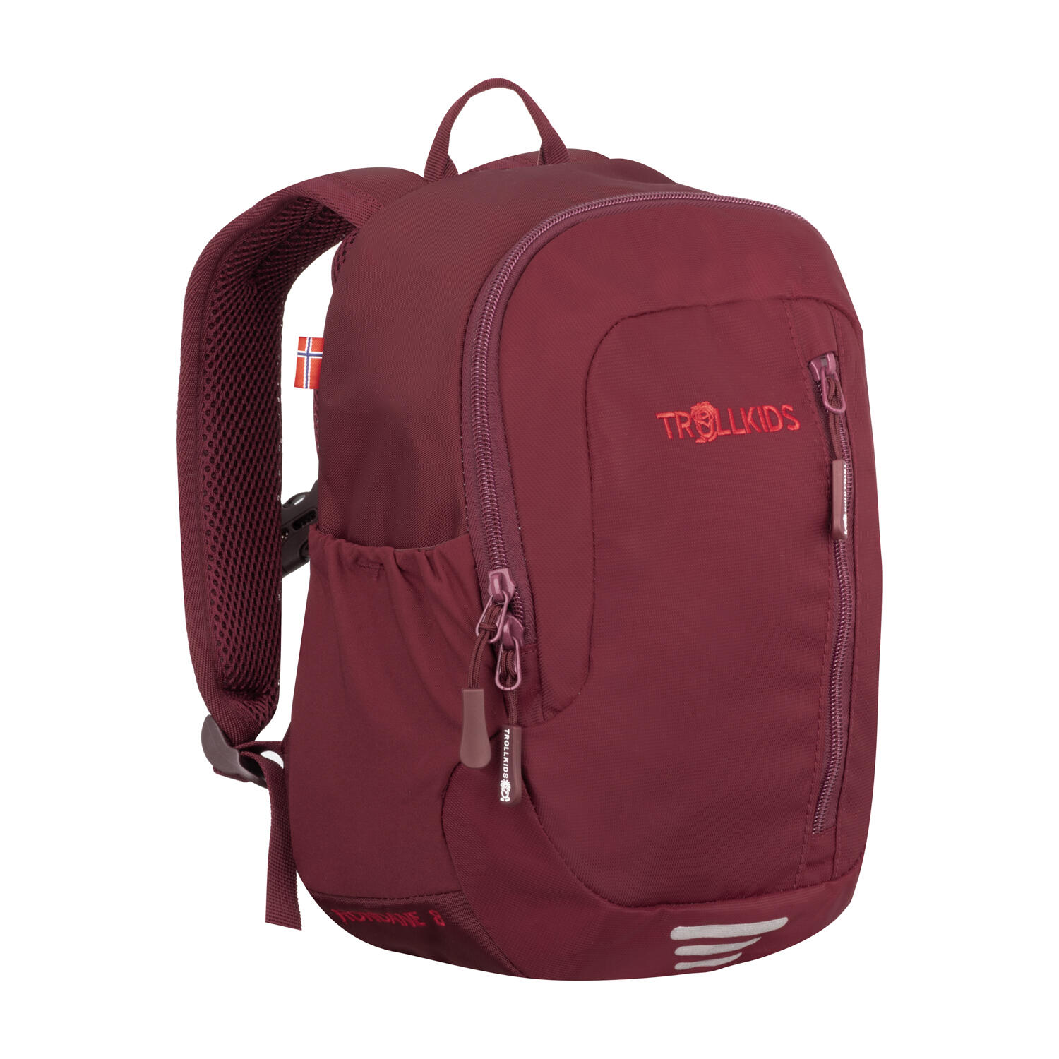 wasserabweisender vielseitiger Kinder Tagesrucksack RONDANE Burgunderrot 2/2