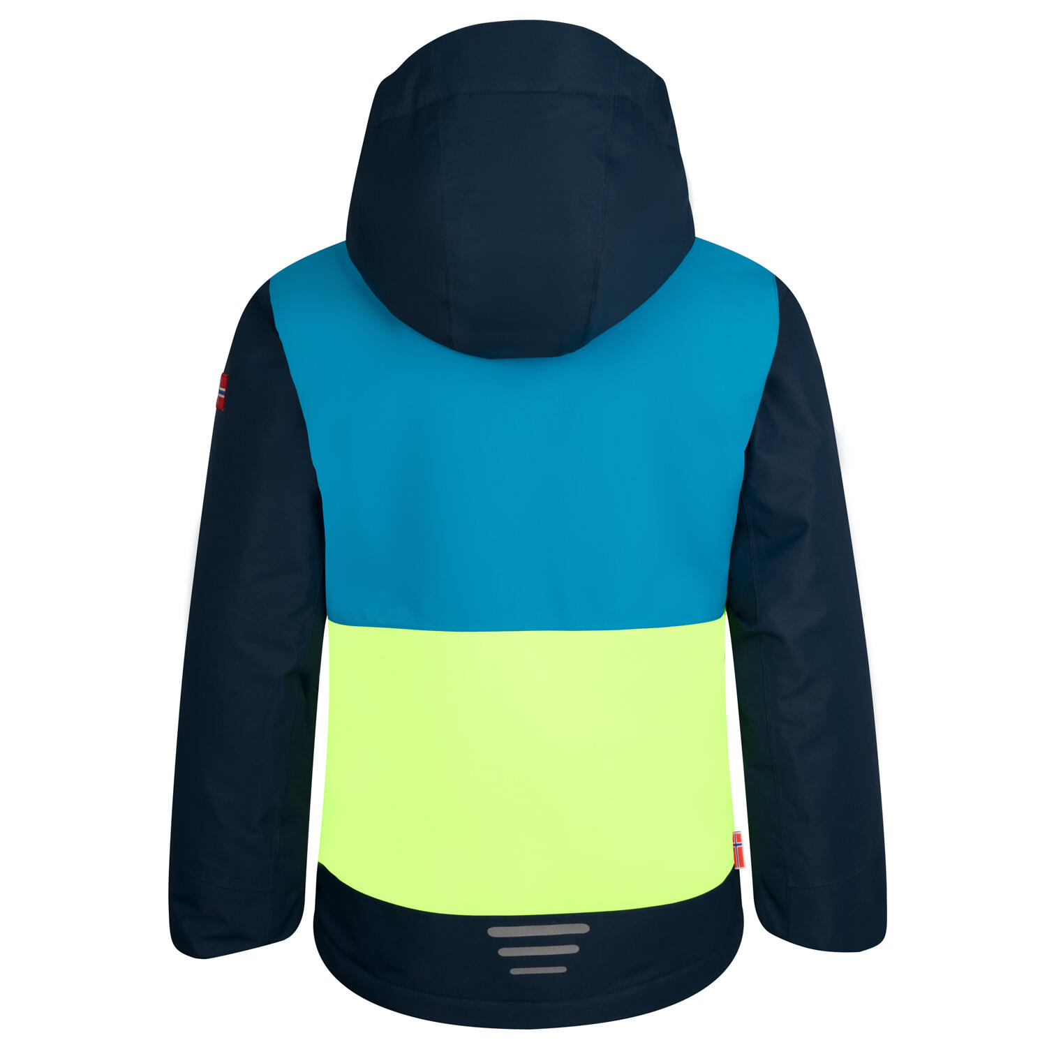 Veste de ski pour enfants RAULAND Bleu vif/bleu nuit/vert lime clair 2/3