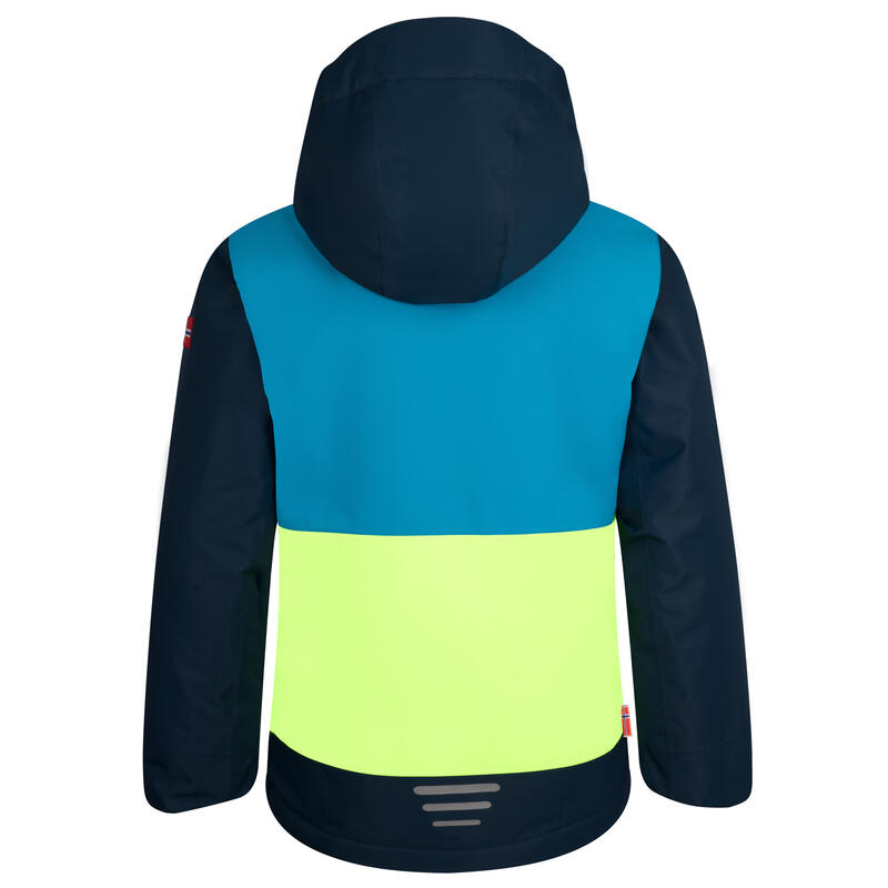 Kinder Ski-Jacke RAULAND Vivid-Blau/Mitternachtsblau/Helles Limegrün