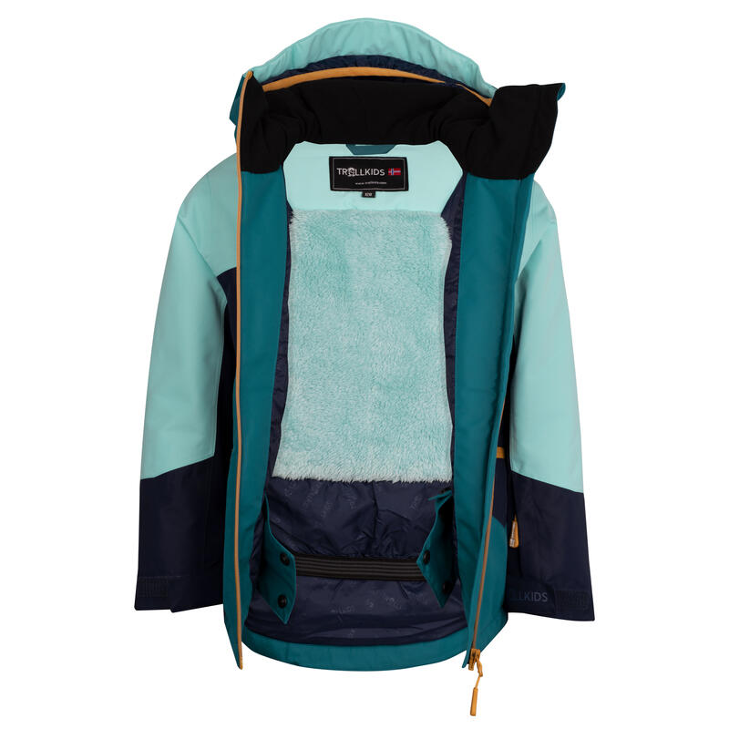 Veste de ski fille RAULAND bleu d'eau/bleu thé/marine/miel