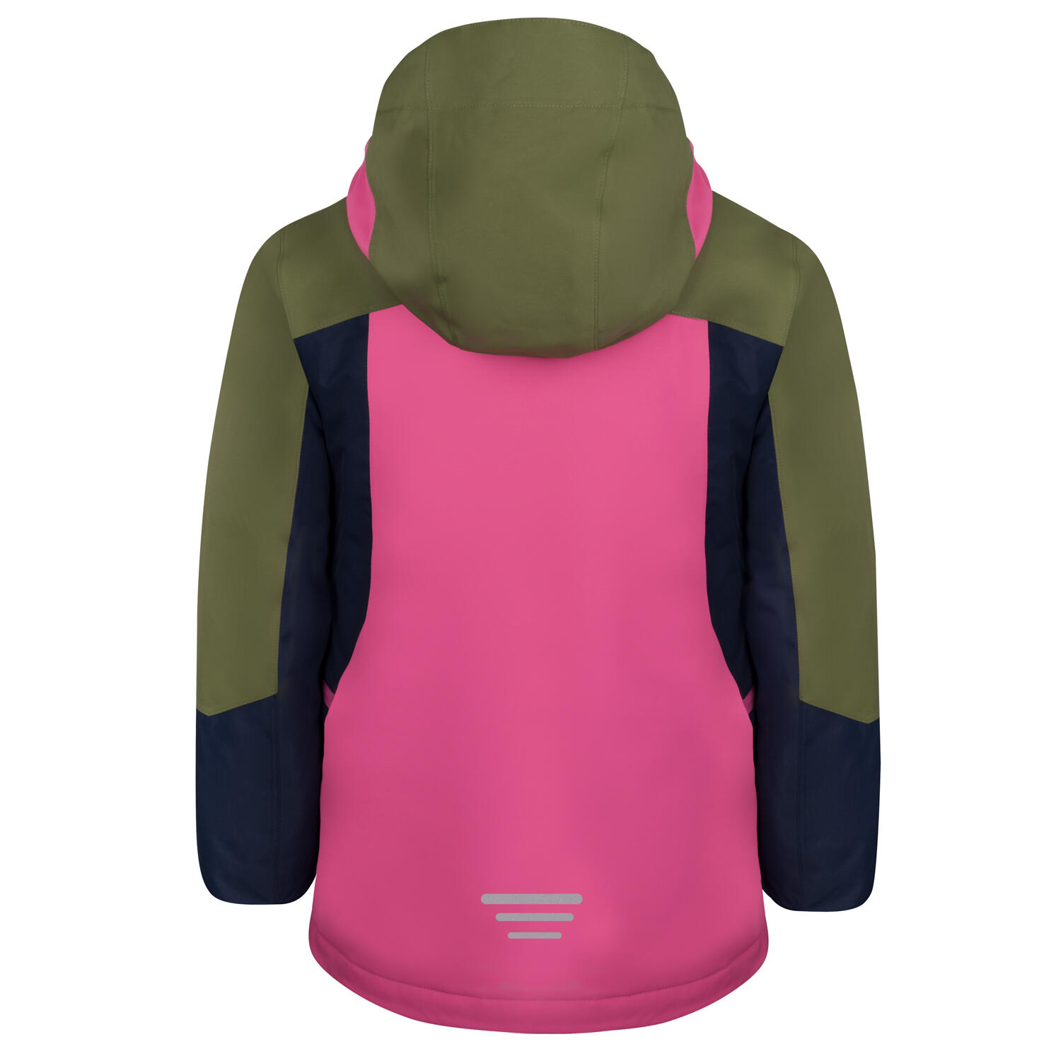 Veste de ski fille RAULAND Olive foncé/Magenta clair/Marine 2/3