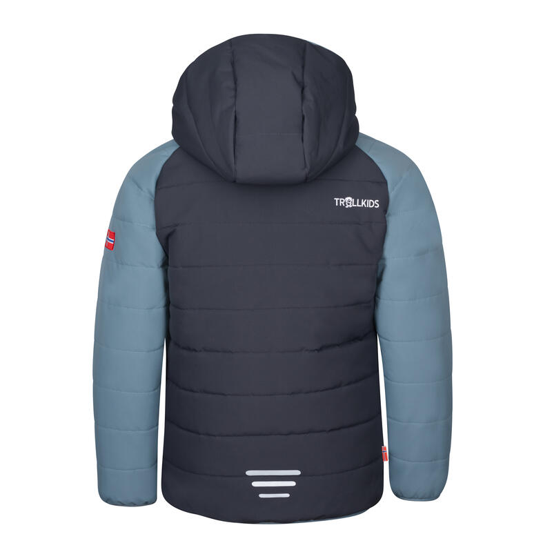 Veste de ski enfants Hafjell PRO noir/bleu acier/mangue