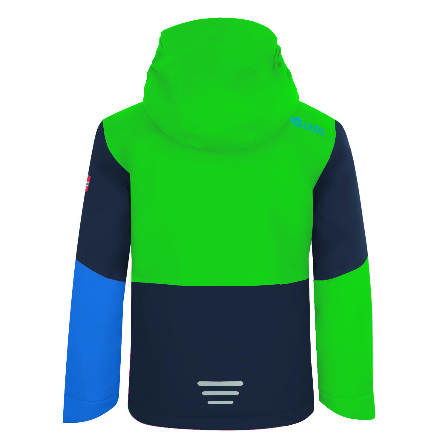 Veste de ski pour enfants Hallingdal vert clair/bleu 2/3