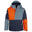 Veste de ski pour enfants Hallingdal bleu acier/orange vif