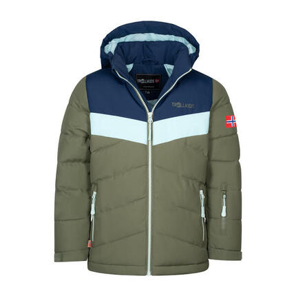 Filles Veste d'hiver Gryllefjord Marine/Olive foncé/Hommes the froide