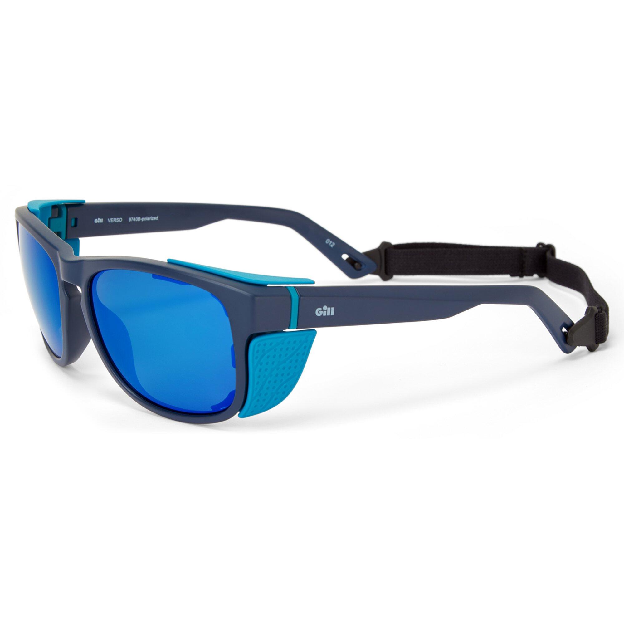 Verso Unisex Polarized UV400 Sunglasses with Removable Headband Blue