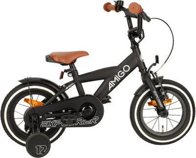 AMIGO Kinderfahrräder Jungen Explorer 12 Zoll Jungen Rücktrittbremse
