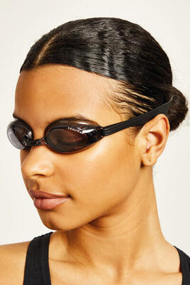 Soul cap durack zwembril - zwart, donkere lens