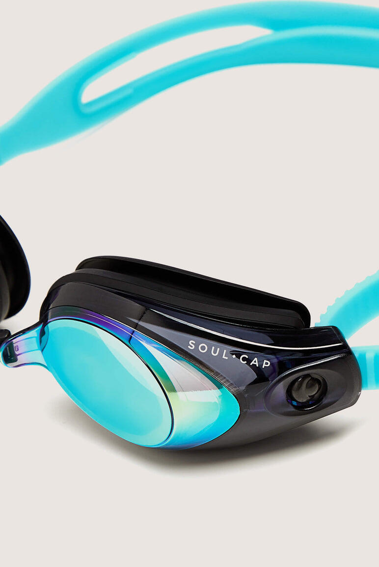 Junior HAJOS Mirror Goggles - Turquoise 4/6