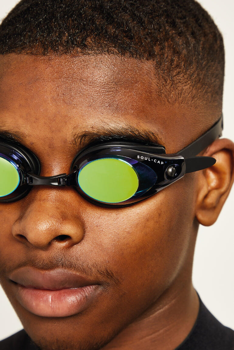 Junior HAJOS Mirror Goggles - Black 3/6