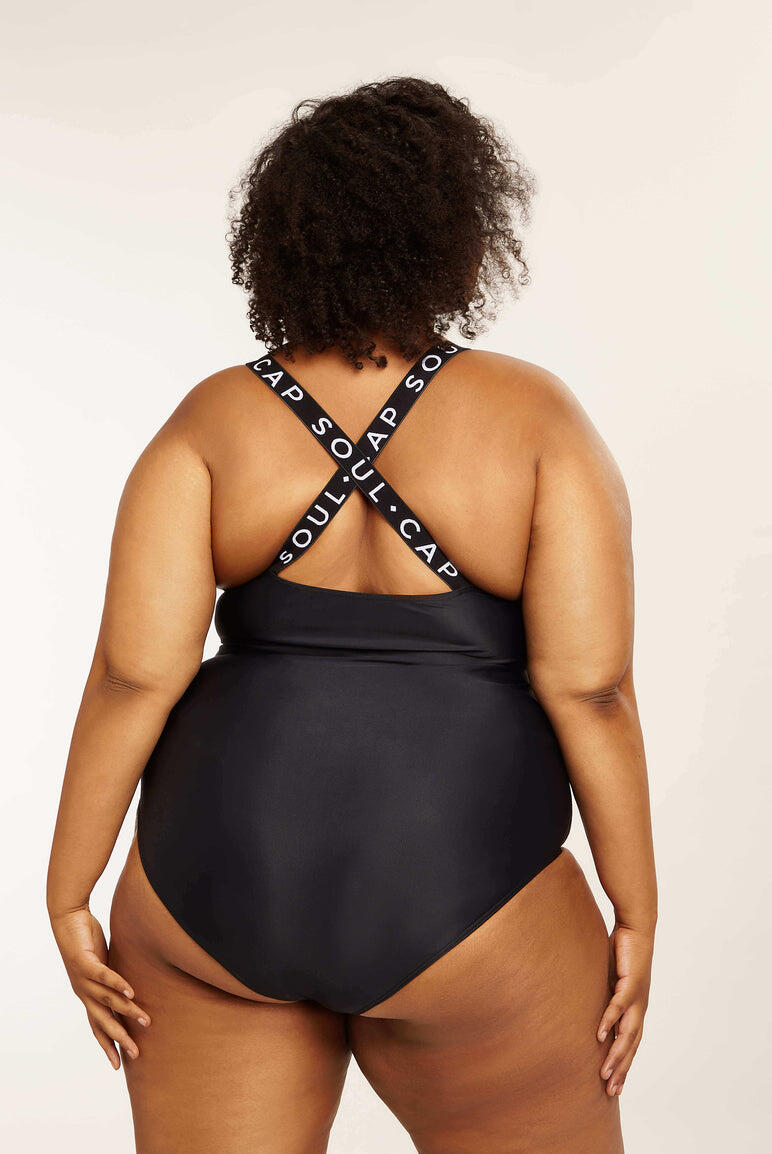 Women's One-Piece Cross Back Swimsuit 2/6