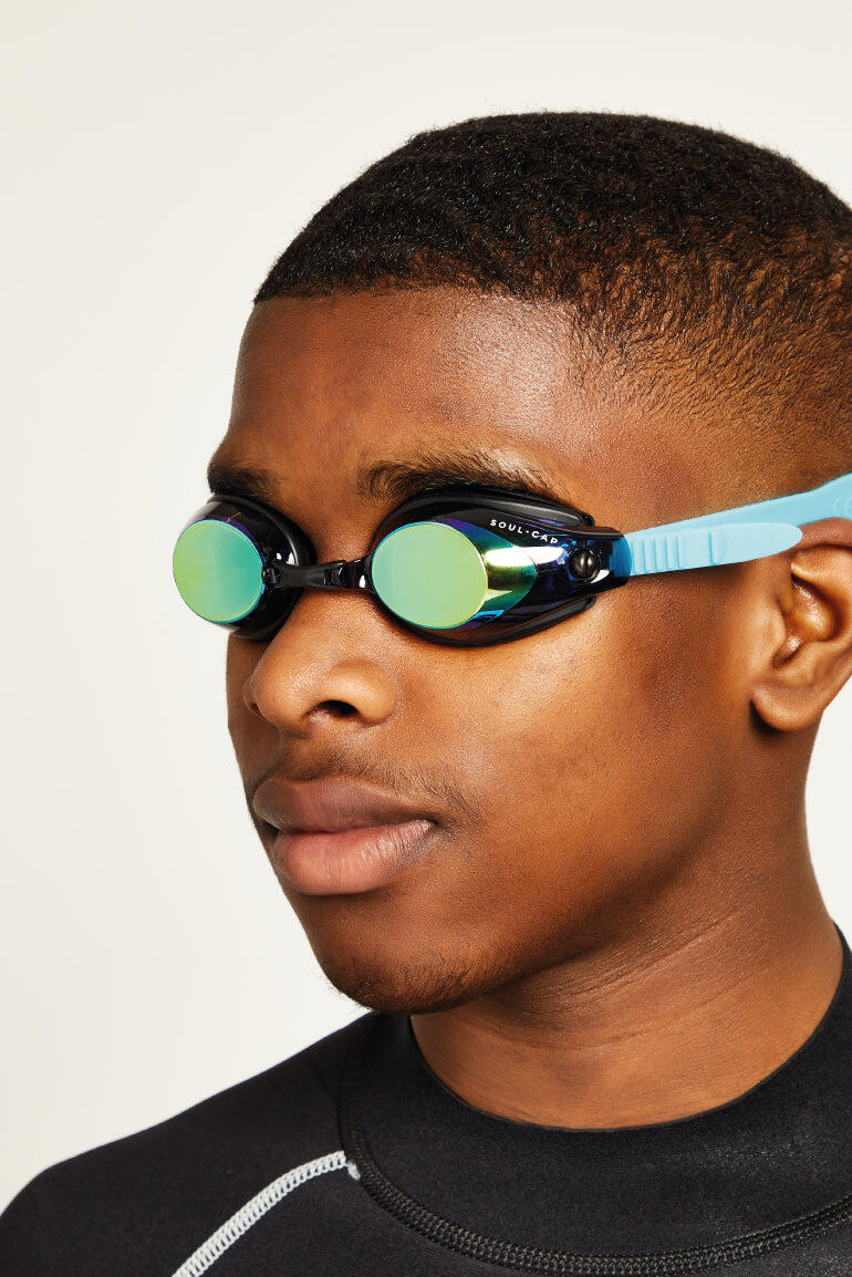 Junior HAJOS Mirror Goggles - Turquoise 3/6