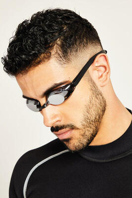 Soul cap durack zwembril - zwart, donkere lens
