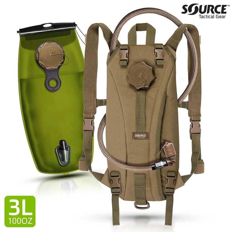 Sac à eau tactique - sac d'hydratation 3 litres sac à dos - Coyote