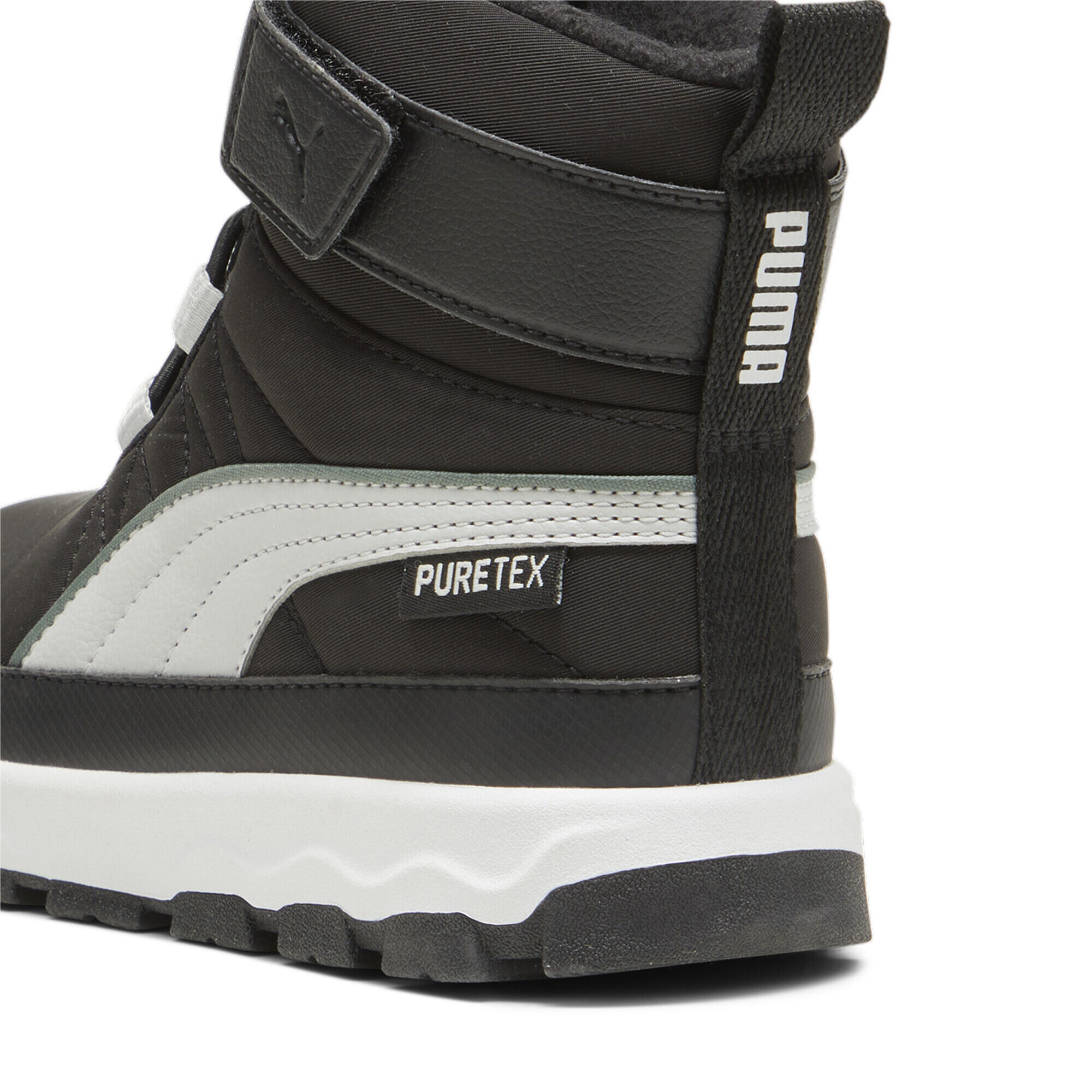 PUMA Evolve Puretex Stiefel Jugendliche PUMA Black Ash Gray White 3/15