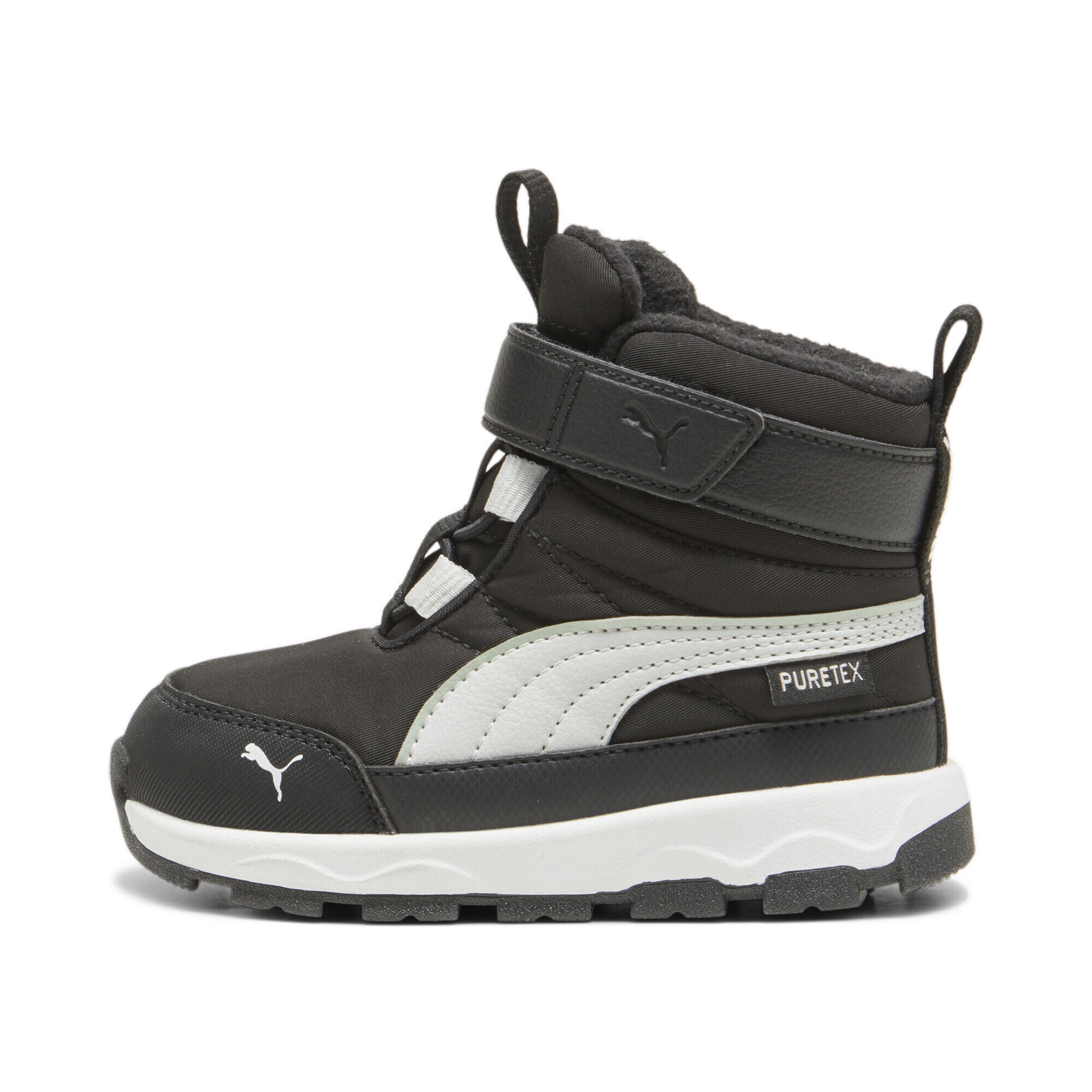 PUMA Evolve Stiefel Klein Kinder PUMA Black Ash Gray White 4/7