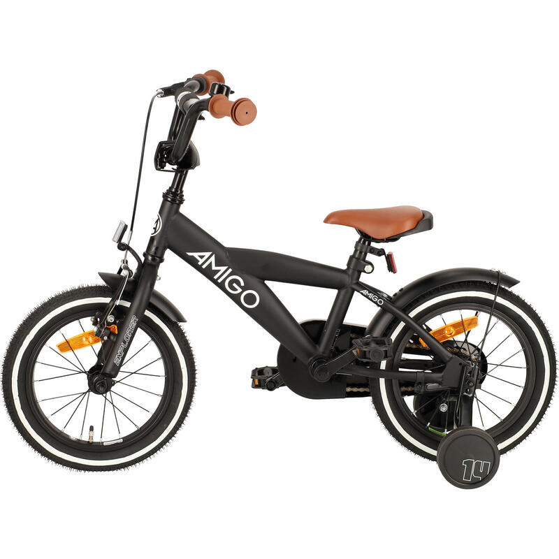 AMIGO Kinderfahrräder Jungen Explorer 14 Zoll 21,5 cm Jungen Rücktrittbremse