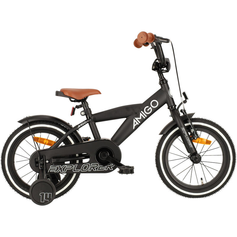 AMIGO Kinderfahrräder Jungen Explorer 14 Zoll 21,5 cm Jungen Rücktrittbremse