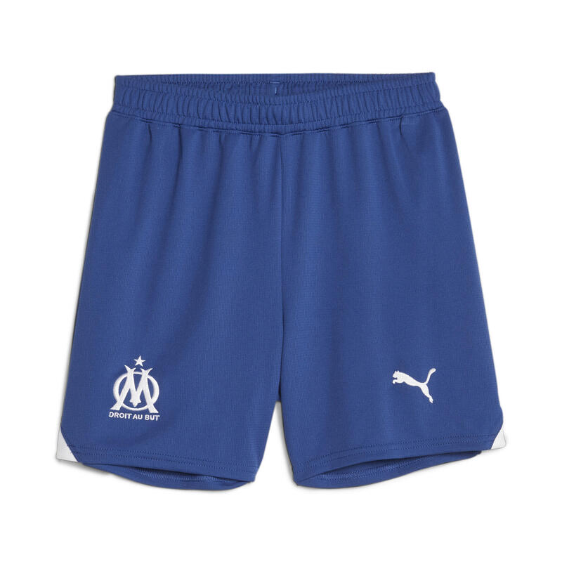 Olympique de Marseille Fußballshorts Jugendliche PUMA Clyde Royal White Blue