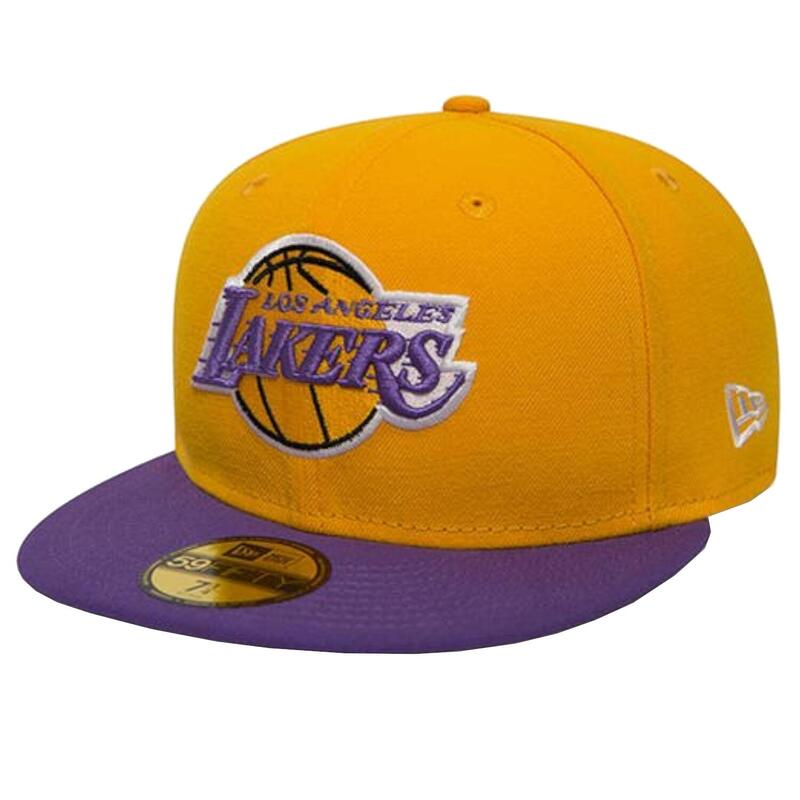 Férfi baseball sapka, New Era Los Angeles Lakers NBA Basic Cap, sárga