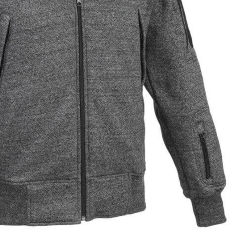 Heren sweater vest jack Tactical met capuchon - Zwart