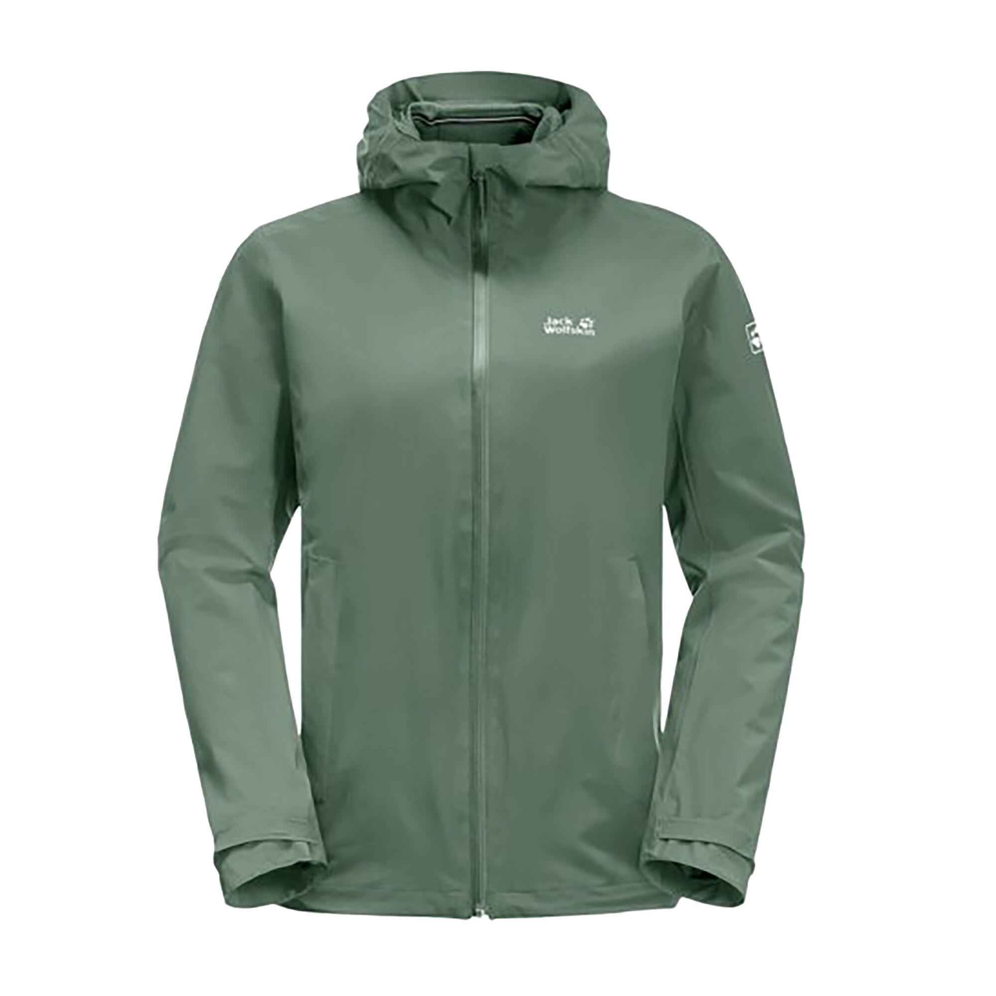 Jack Wolfskin - Jack Wolfskin Femme Pack Amp Go Shell Rain Jacket - Coupe-pluie - Vert - 36 Xs - Decathlon