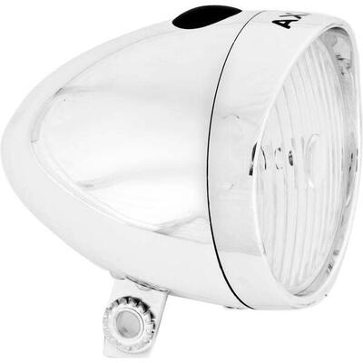 Koplamp classic tour batterij 4 lux zilver