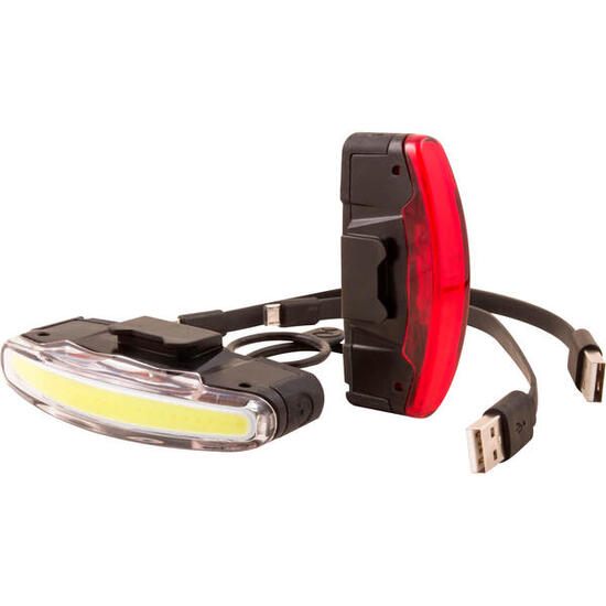 ECLAIRAGE VELO KIT ARCO AV+AR USB 80+30 Lux