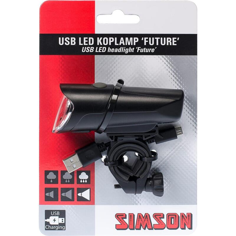 koplamp Future usb 30 lux stuurbocht