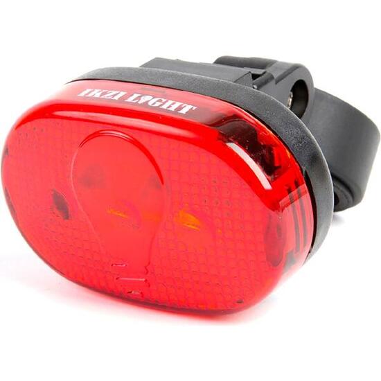 IkziLight Fanale Posteriore 3 LED Rosso con Batterie incluse.